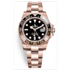 Rolex Root Beer Rose Gold Black Dial