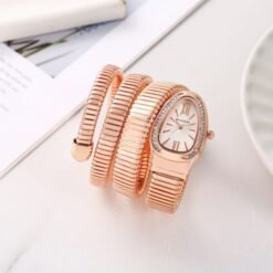 BVLGARI SERPENTI SNAKE (WHITE/GOLD) PREMIUM WOMEN WRIST WATCH