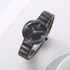 ROLEX BLACK ACNOS PREMIUM WOMEN WRIST WATCH