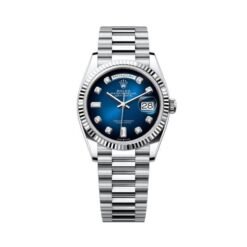 ROLEX OYSTER PERPETUAL DAY DATE (BLUE/SILVER) PREMIUM WRIST WATCH