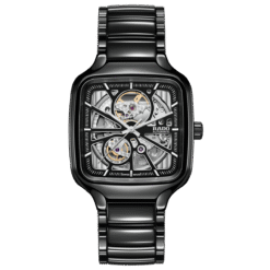 RADO SQUARE AUTOMATIC OPEN HEART CIRAMIC PREMIUM WRIST WATCH