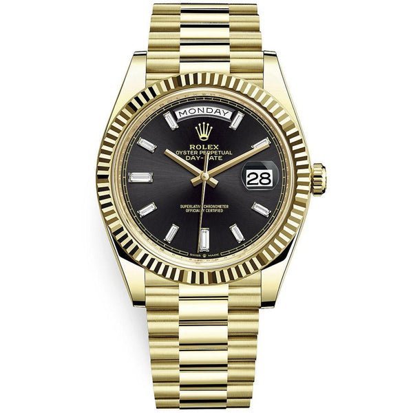 ROLEX DAY DATE 40 (BLACK/GOLD) PREMIUM WATCH